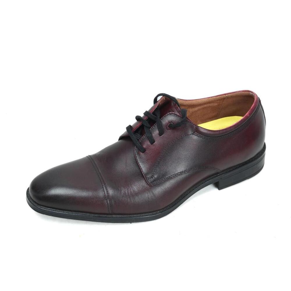 Florsheim Lexington Dress Shoes Burgundy Cap Toe Oxford Size 9.5 D